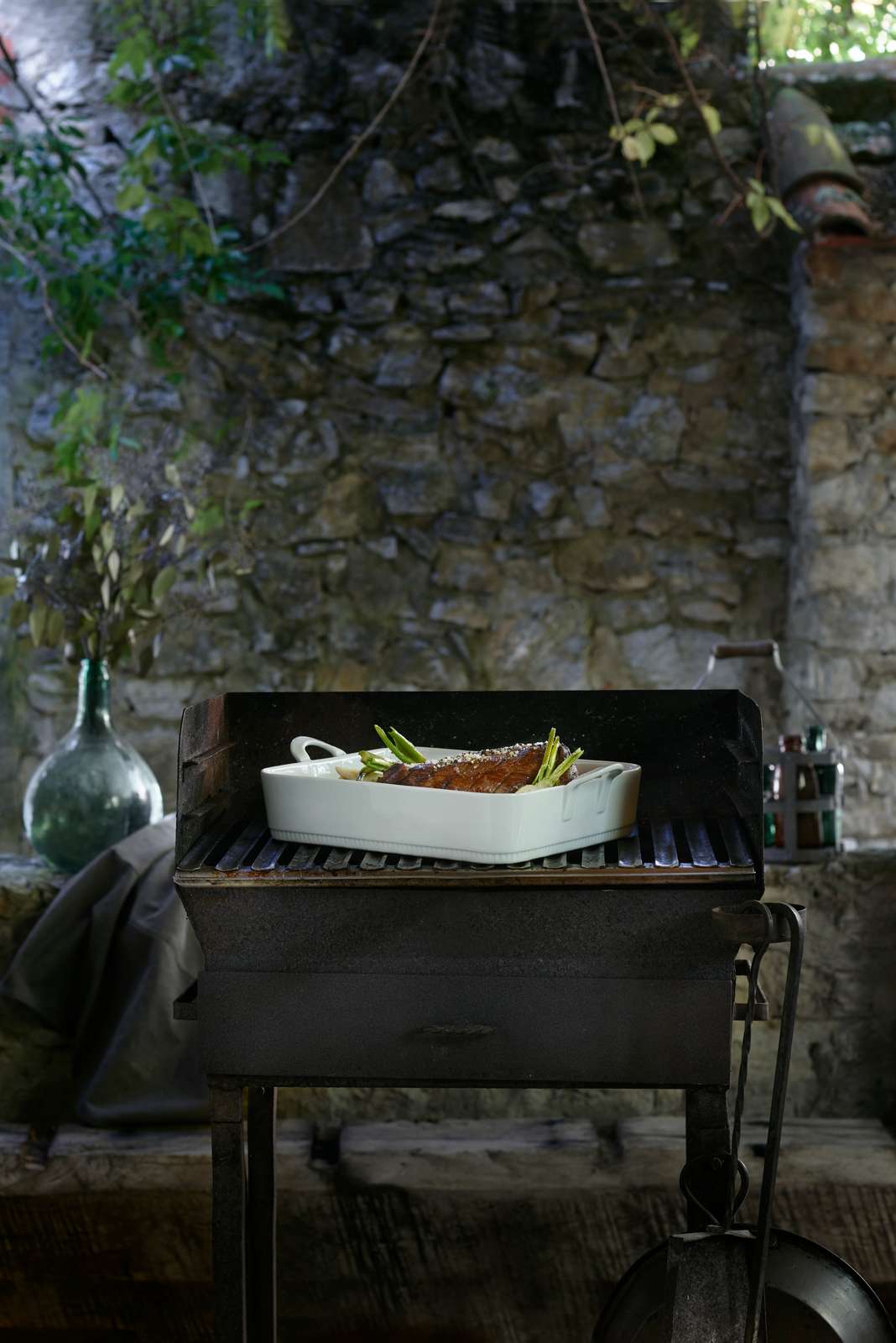 Toulouse Baker on the grill