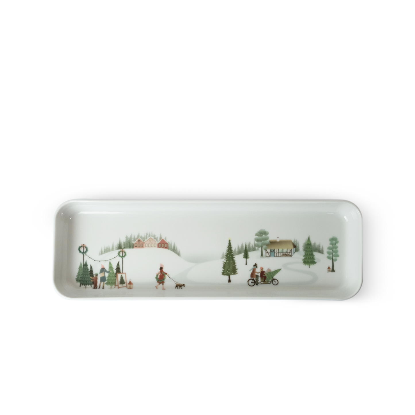 Winter Decor Plisse Tapas 14 x 4.5"