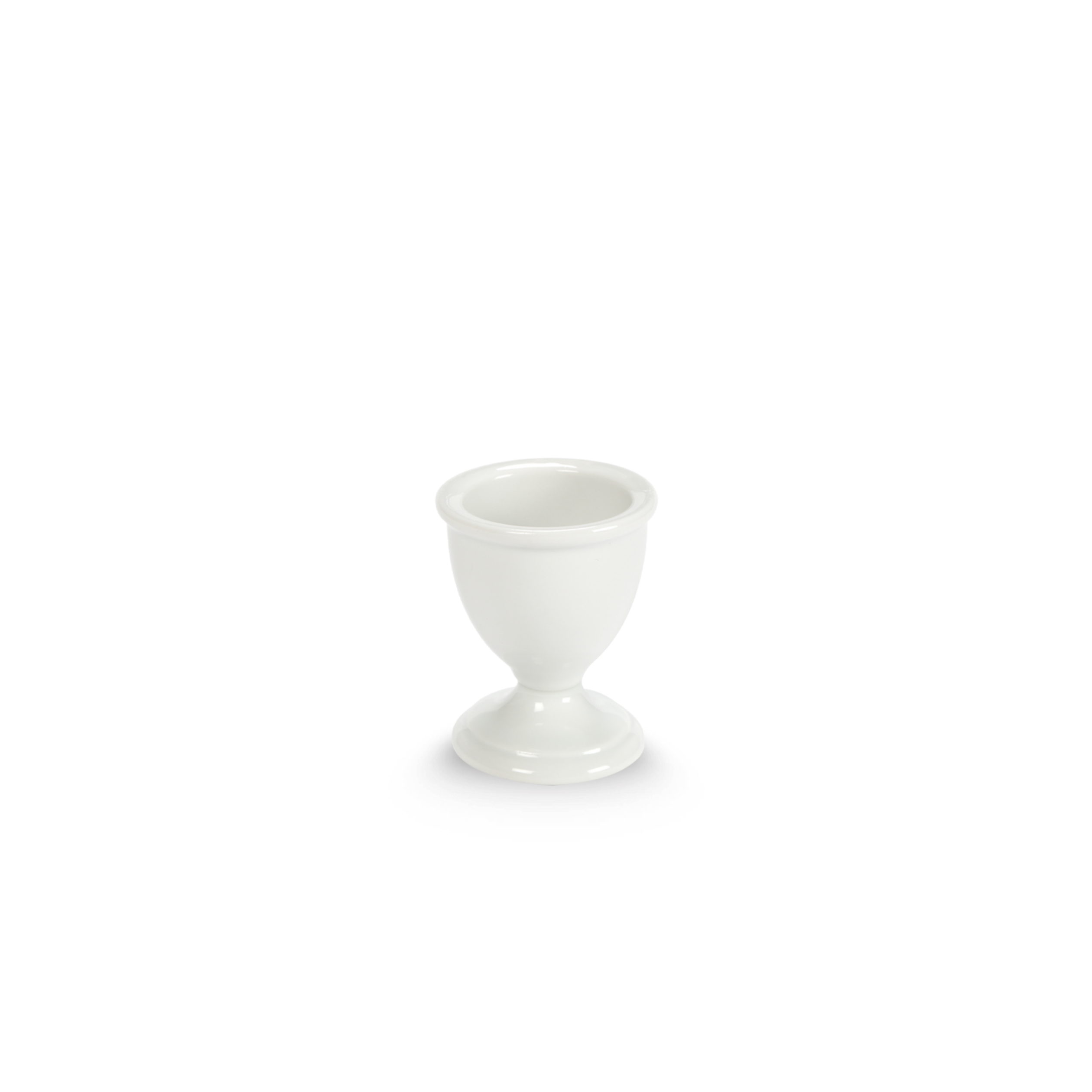 Ceramic Egg Cup With or Without Attached Plate Modern Beige 