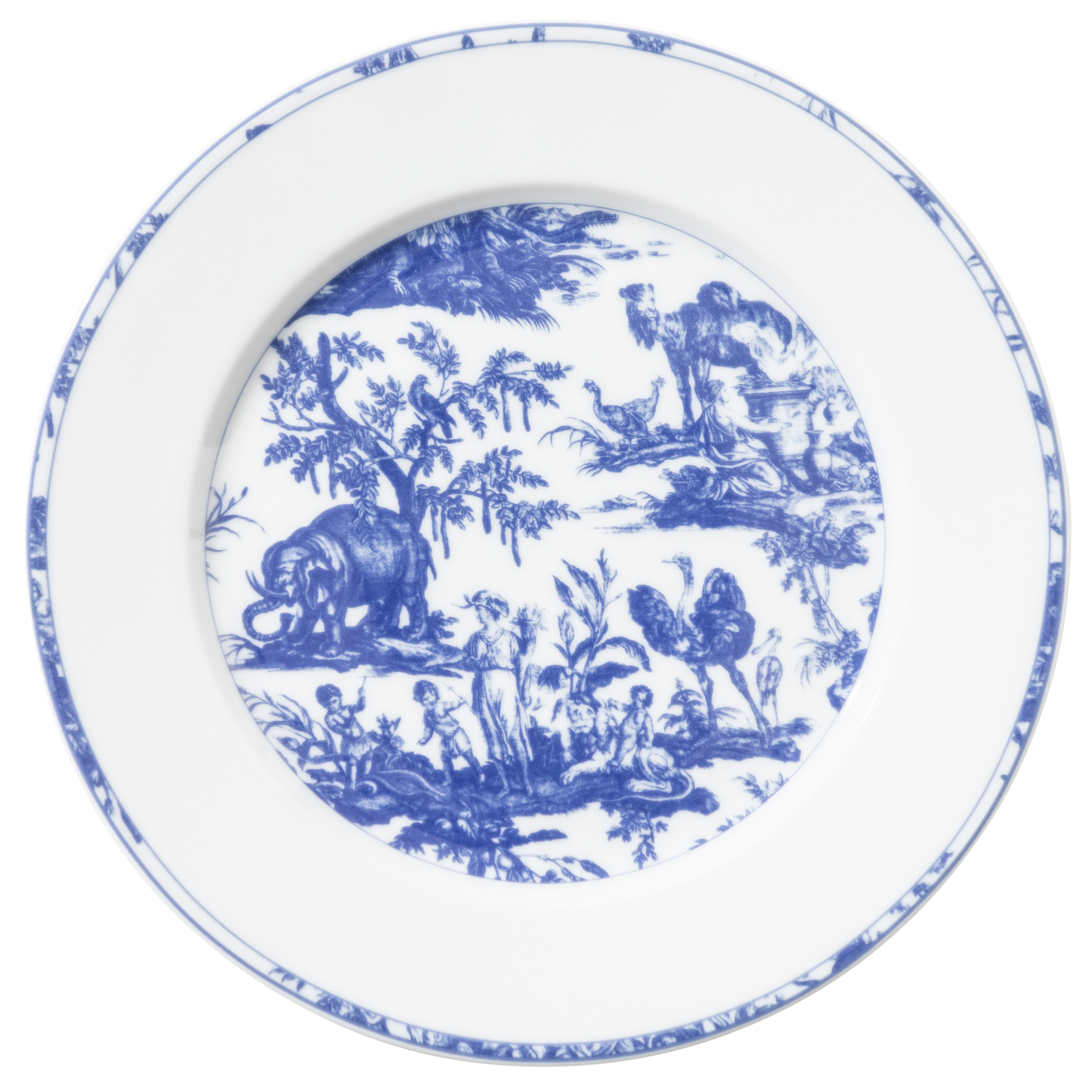 Toile de Jouy: The Four Parts of the World, Blue
