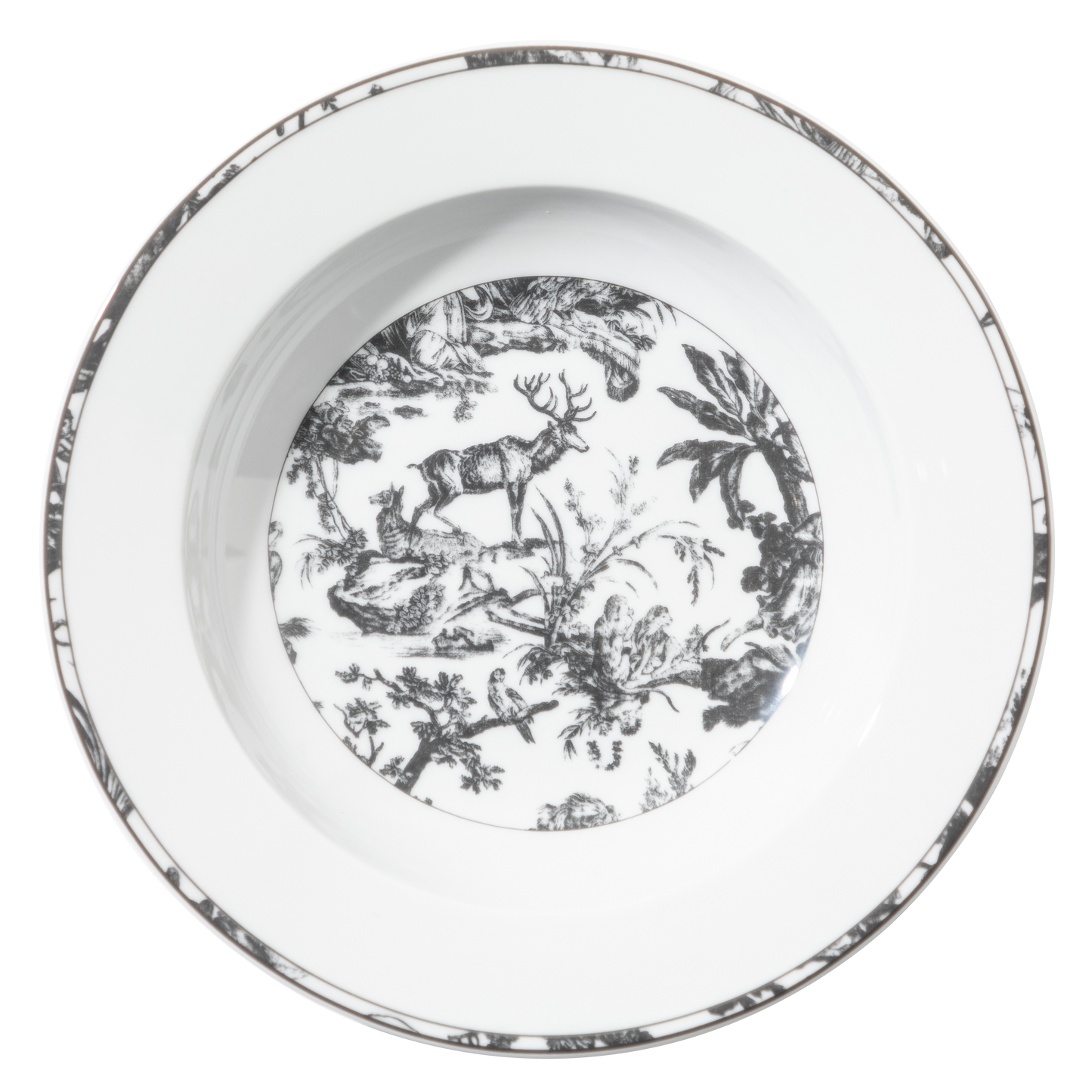 Toile de Jouy: The Four Parts of the World, Dark Gray