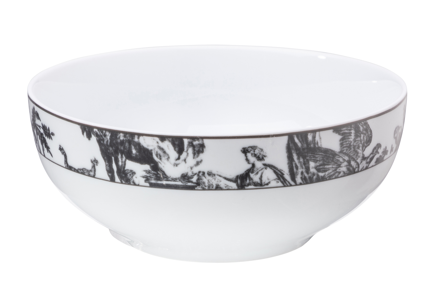 Toile de Jouy: The Four Parts of the World, Dark Gray