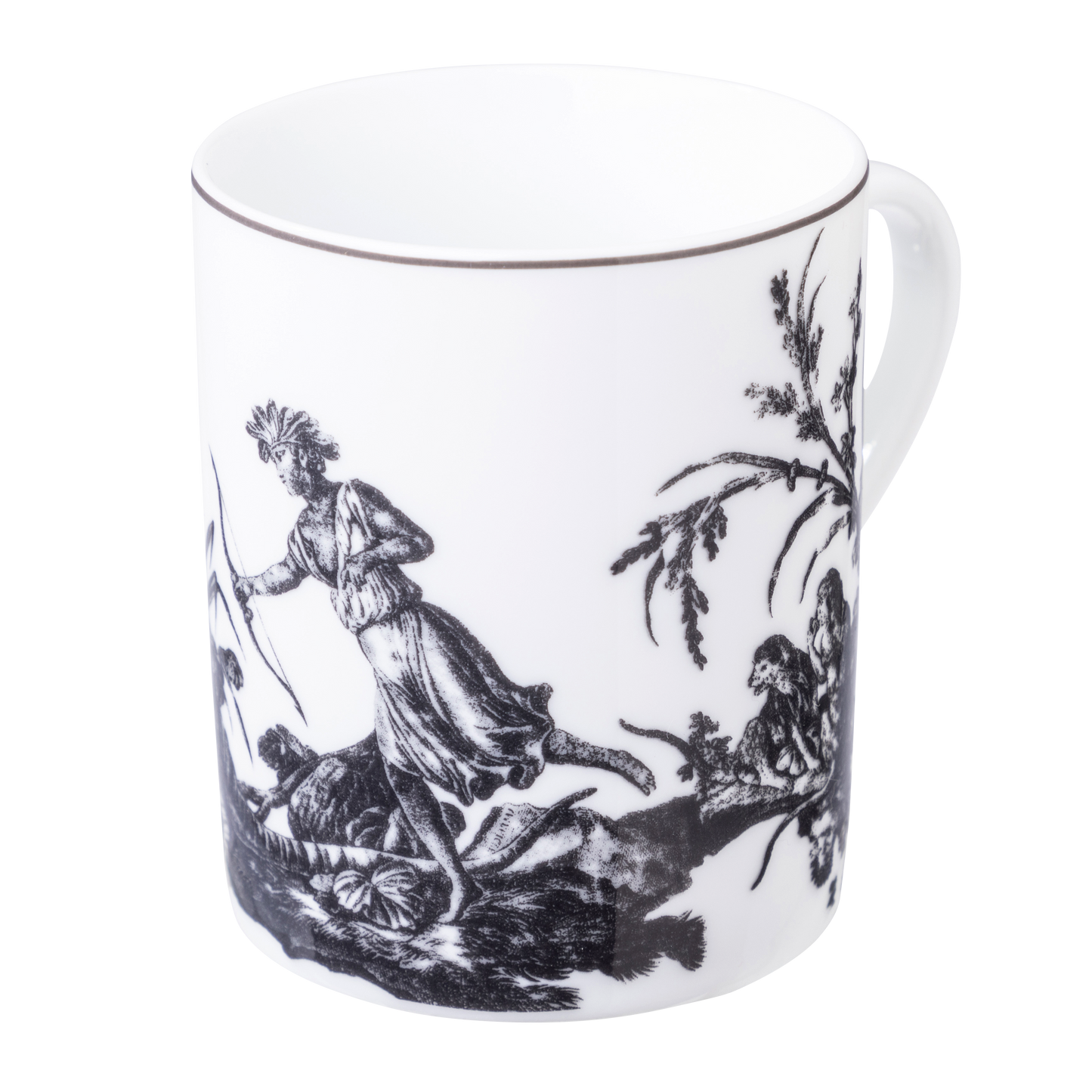 Toile de Jouy: The Four Parts of the World, Dark Gray