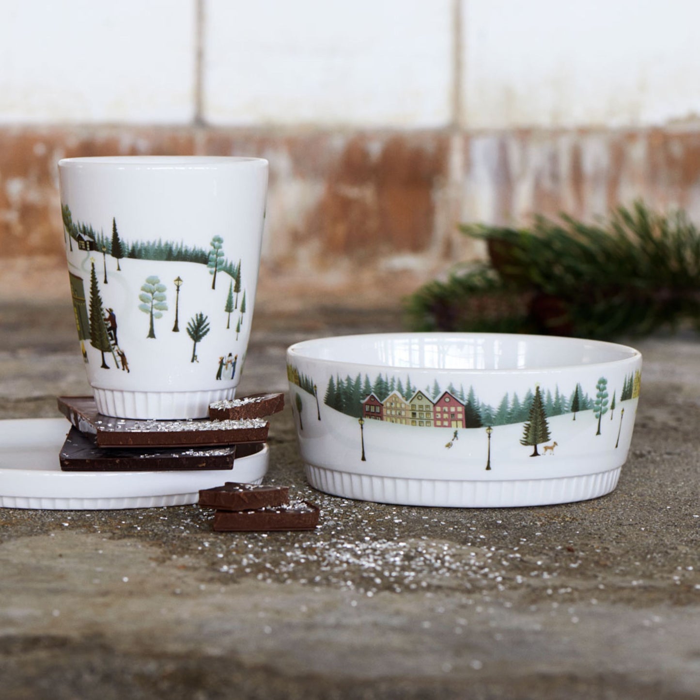 Winter Decor Toulouse Bowl 5.5", Set of 4