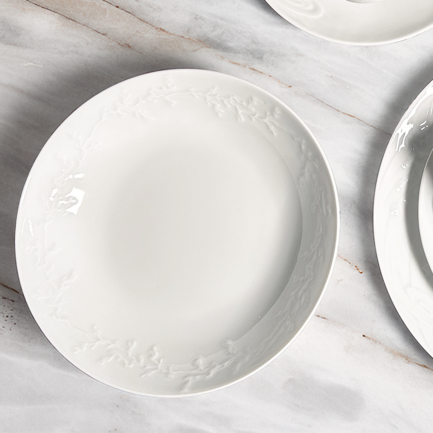 Aqua 1900 9" Shallow Bowl, Set of 4