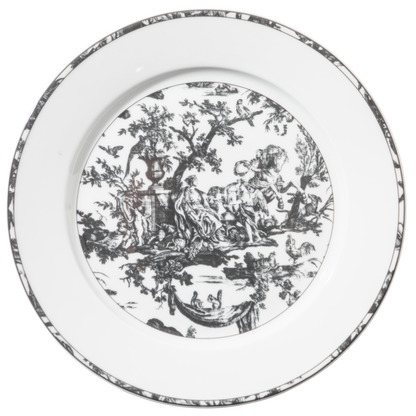 Toile de Jouy: The Four Parts of the World, Dark Gray