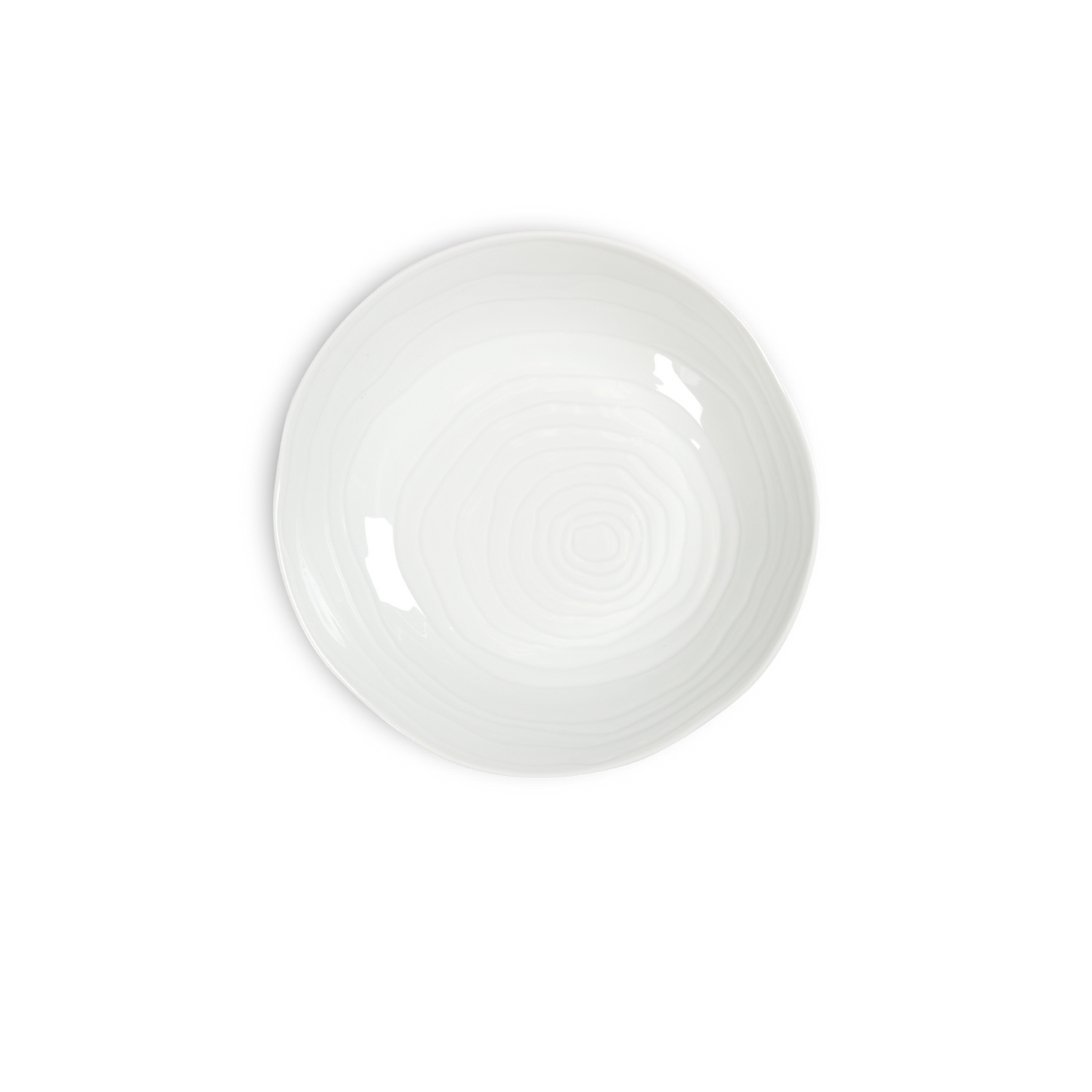 Teck 9" White Shallow Pasta Bowls, Set of 4