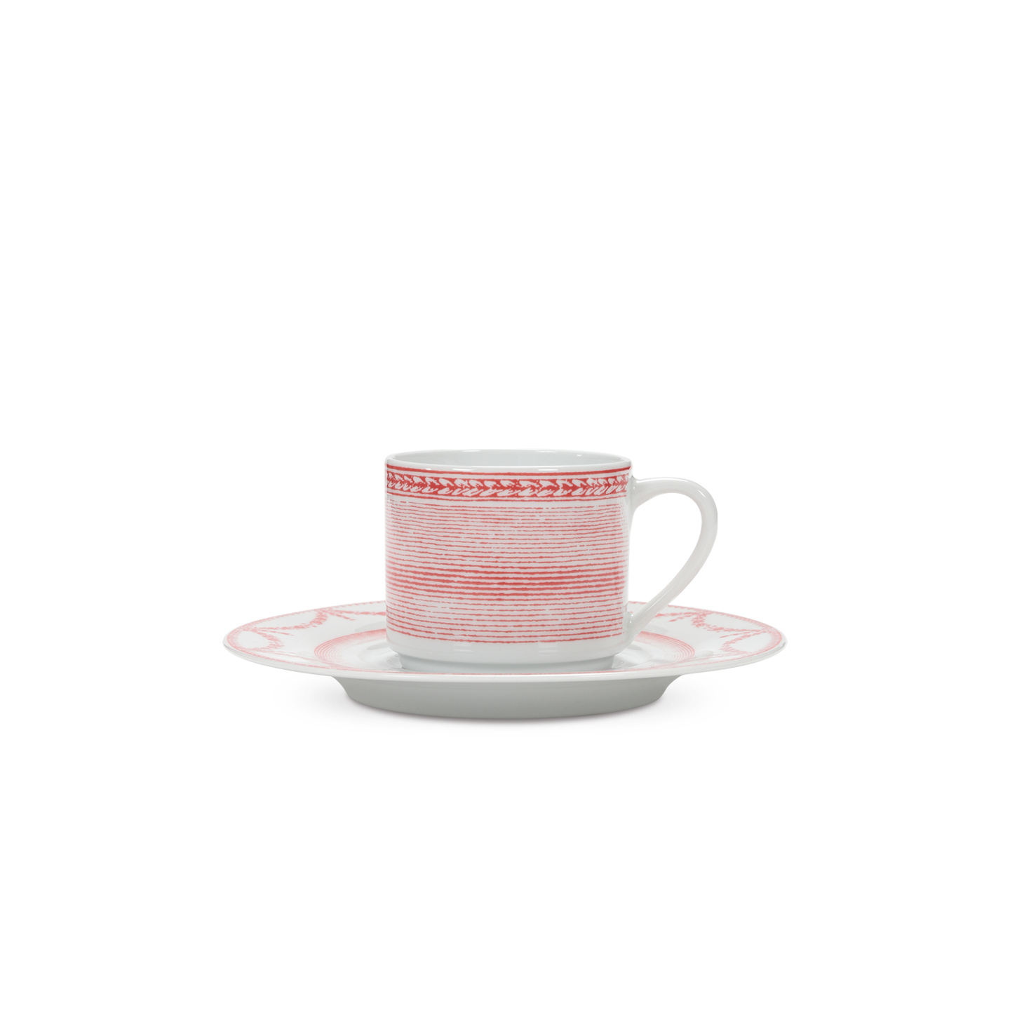 Grand Siecle Tea Cup and Saucer, Set of 4